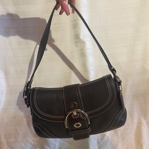 Vintage Soho Leather Coach Handbag